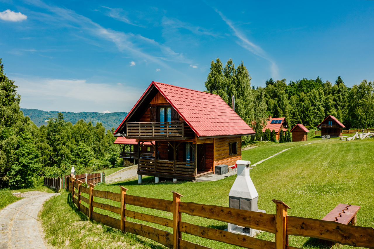 Domek Sosna - 6 osób 2 sypialnie - Widok na góry Zwierzęta akceptowane